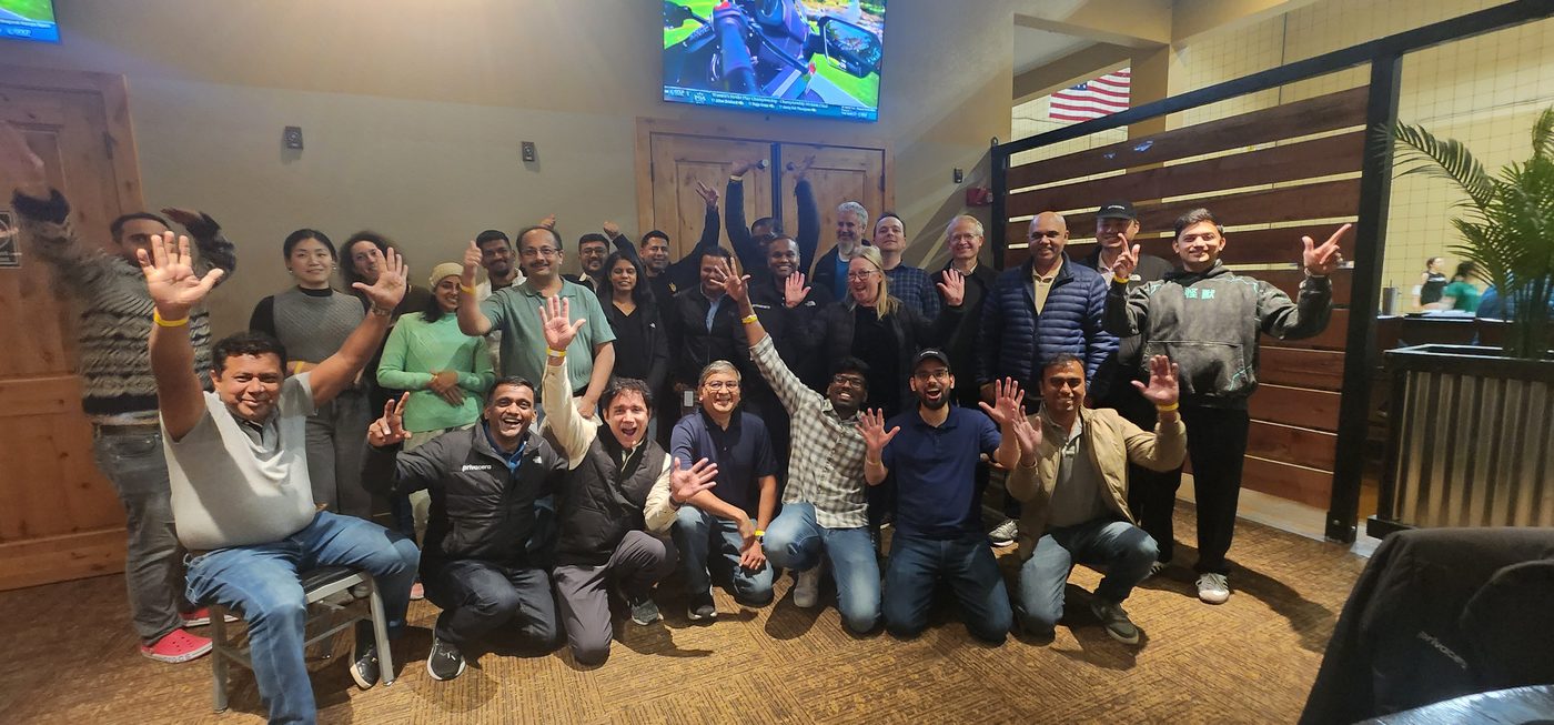 The team after a launch sprint