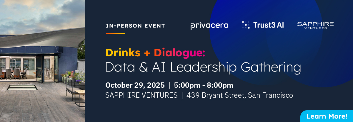 Drinks and Dialogue Data and AI Leadership Gathering
